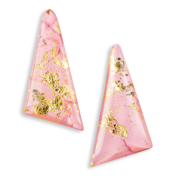 Prism Earrings - Rose / les boucles Prisme