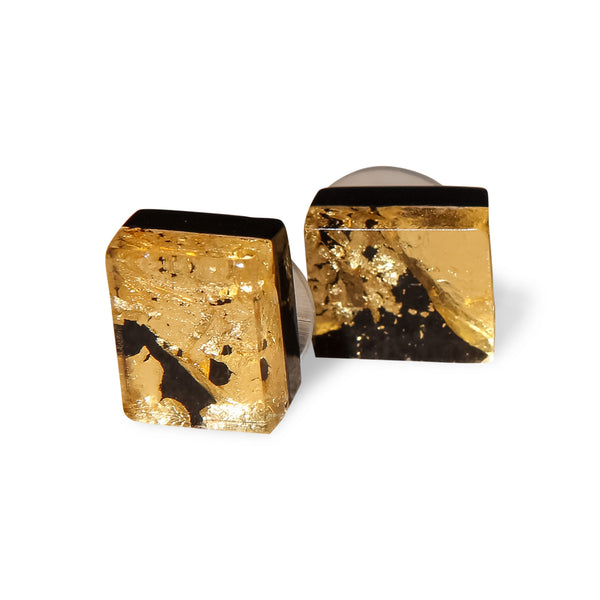 Cube Earrings - Noir Chic / les boucles cube